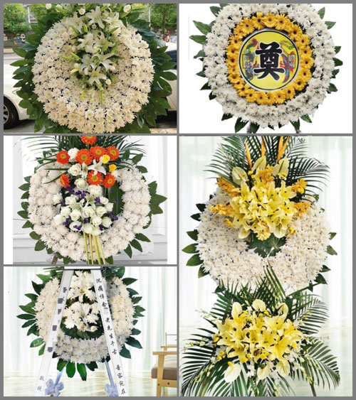 湖南永州零陵区邮亭圩镇花户桥村花圈速递